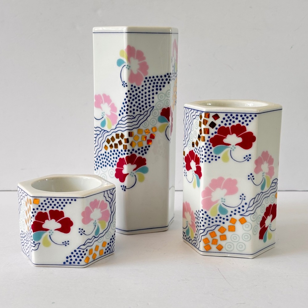 Royal Copenhagen Bing & Grøndahl Votive Candle Holder Annegrete Halling-Koch x3